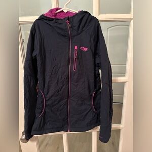 Outdoor Research Women's Blue Jacket coat with Pink Accents sz XS